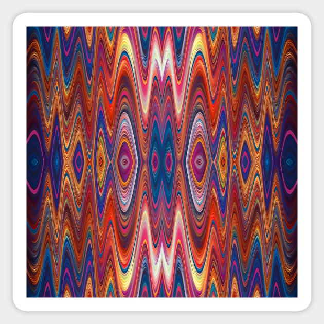 abstract tile Sticker by chambergambit